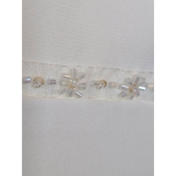 White Chiffon Child's Dress - Picture 3 of 5